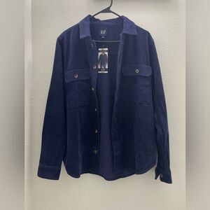 GAP Navy Corduroy Button Down